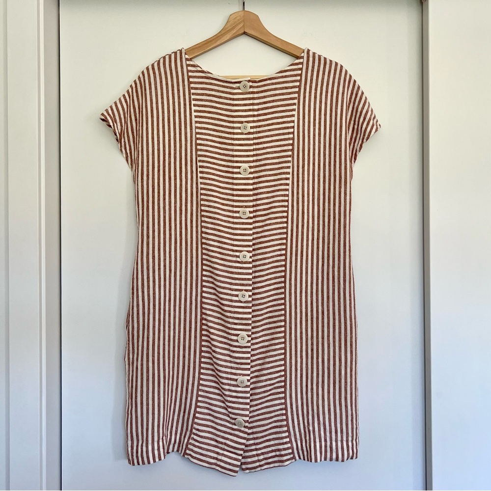 Easy Madewell Linen Blend Summer Dress - Picture 4 of 10